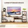 HOMCOM TV Unit for TVs up to 60 Inches, Industrial TV Stand with Storage Shelves, Entertainment Centre for Living Room, Bedroom