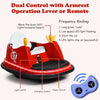 Kids Ride-On Bumper Car with Colorful Flashing Lights and Music-Red