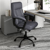 360° Swivel Task Chair with High Back and Built-in Armrests-Grey