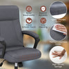 360° Swivel Task Chair with High Back and Built-in Armrests-Grey