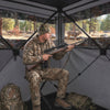 360 Degree One-way See-through Hunting Blind 4 People Ground Blind with Silent-slide Windows