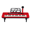 37 Keys Kids Portable Piano Keyboard with Microphone and Music Stand-Red
