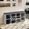 Large Shoe bench / Open Storage Bench-White