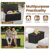 380L Large Waterproof Storage Deck Box for Garden Tools-Black