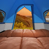 3-Person Outdoor Camping Tent with Removable Floor Mat-Black & Blue