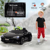 HOMCOM Audi Licensed 12V Kids Electric Ride-On, with Remote Control, Suspension System, Lights, Music, Motor - Black