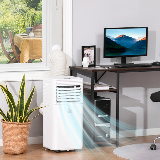 HOMCOM 9000 BTU Portable Air Conditioner in White
