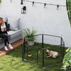 PawHut 6 Panels Dog Playpen, Portable Detachable Puppy Pen with Door, for Small Dogs, 60cm High, Grey