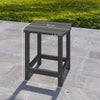 Outsunny Outdoor Side Table, Garden Coffee Table, All-Weather Adirondack Side Table for Garden, Beach, Indoor Outdoor, Grey