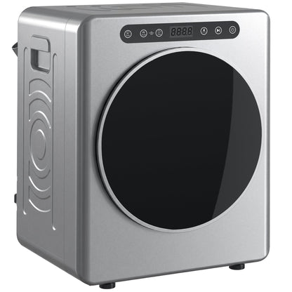 HOMCOM 5kg Compact 40-60℃  Tumble Dryer - Silver Tone