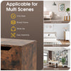 3-Cube Wooden Storage Shelf with Drawer-Rustic Brown