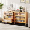 3-Drawer Dresser Mid Century Modern Chest of Drawers-Natural