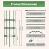 3 Pack Adjustable Tomato Cage Trellis for Climbing Plants Vines Flowers Vegetables