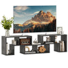 3 Pieces Convertible TV Stand for TVs up to 65 Inches-Grey