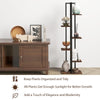 3 Pieces Tall Wood Plant Stand Set 4+5+6-Tier Indoor Flower Stands-Rustic Brown
