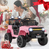 12V Kids Ride on Truck Battery Powered Car with Parental Remote-Pink