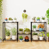 3/4/5/6-Tier Wire Shelving Unit Adjustable Metal Storage Shelves with V-shaped Shelving Rack-3-Tier