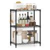 3/4/5/6-Tier Wire Shelving Unit Adjustable Metal Storage Shelves with V-shaped Shelving Rack-3-Tier