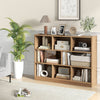 3-Tier Wooden Cube Bookcase with 8 Compartments-Natural