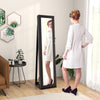 3-in-1 Mirrored Jewelry Armoire with Display Shelves-Coffee