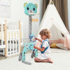 3 IN 1 Kids Basketball Hoop and Stand Set-Green