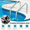 3-Step 304 Stainless Steel Swimming Pool Ladder with Non-slip Steps and Handrails