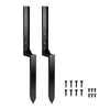 Outsunny 2 Pack Fence Post Repair Kit, 81 cm Metal Fence Post Support with Drill, Garden Ground Spikes for Broken Gate, Posts