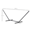 Outsunny 3.6m Extra-long Universal Hammock Stand Metal Frame Garden Camping Picnic Outdoor Patio Replacement Stand Only