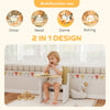 AIYAPLAY Kids Table and Chair Set, Children Desk and Chair with Storage Bins for Playing, Reading, Painting, for Ages 3-5, White