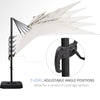 Outsunny Steel Frame Outdoor Roma Cantilever Umbrella
