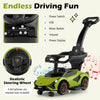 3-in-1 Ride On Push Car with Removable Guardrails and Handle-Green
