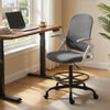 HOMCOM Painting Chair, Mesh Computer Desk Chair with Flip-up Armrests, Grey