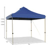 3m x 3m Pop Up Canopy Tent Commercial Instant Shelter-Blue