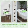 HOMCOM 57-69cm Aluminium Frame Bath Seat