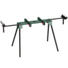 HOMCOM Universal Mitre Saw Stand with Adjustable Rollers and Support Arms, Portable Miter Saw Stand with Folding Legs