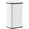 HOMCOM 50L Sensor Bin with Soft-Close Lid, Stainless Steel Automatic Touchless Motion Sensor Kitchen Bin, White