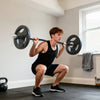 SPORTNOW 4ft Olympic EZ Curl Bar, Barbell Bar for 2