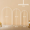 Outsunny Wedding Arch Frame Set, Metal Balloon Arch Stand Set, Balloon Arch Stand Set for Birthday Party, 2.2, 2, 1.8 m White