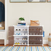 4/6/8/10 Tier Shoe Storage Cabinet with Removable Shelves-4-Tier
