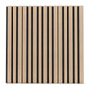 4 Pack Acoustic Panels for Walls 60 x 60 cm Sound Absorbing Panel with 15 Wooden Slats-Natural