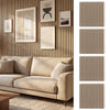 4 Pack Acoustic Panels for Walls 60 x 60 cm Sound Absorbing Panel with 15 Wooden Slats-Natural