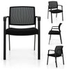 4-Pack Office Conference Chair Set Mesh Guest Reception Stack Chairs