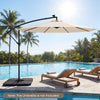 4-Piece 72 KG Heavy-Duty Cantilever Offset Patio Market Umbrella Base-Black