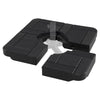 4-Piece 84 kg Heavy Duty Cantilever Offset Patio Umbrella Base-Black