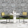 4 Pieces Mid-Century Modern Dining Chair with Cantilever Design