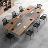 4 Pieces Office Guest Chairs on Wheels-Black