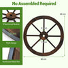 4 Pieces Rustic Wood Wagon Wheels for Party Bar Garage Home Garden