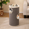 4-Story Cat Condo with Sisal Scratching Pad for Indoor Cats-Grey