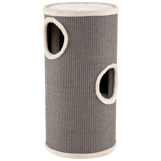 4-Story Cat Condo with Sisal Scratching Pad for Indoor Cats-Grey