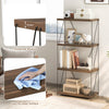4-Tier Multipurpose Display Rack with Metal Frame